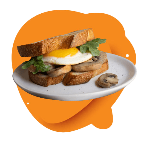 Egg Daddy Mushroom N Egg Sandwich